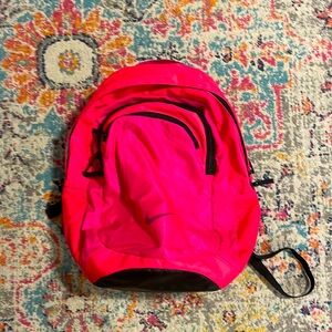 Gently used Nike backpack in hot pink & black